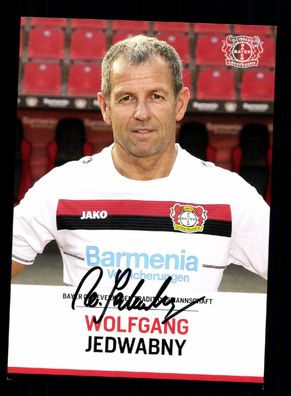Wolfgang Jedwabny Autogrammkarte Bayer Leverkusen Traditionsmannschaft 2016-17