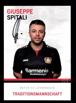Giuseppe Spitali Autogrammkarte Bayer Leverkusen Traditionsmannschaft 2018-19