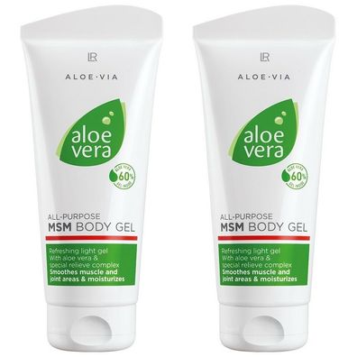 2x LR Aloe Vera Multifunktionales MSM Körper Gel für Muskeln und Gelenke NEU + OVP