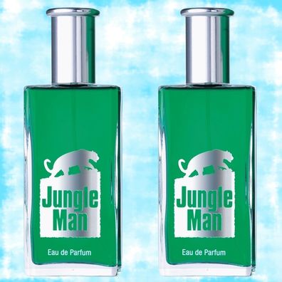 2x LR Jungle Man Eau de Parfum for Men 50ml NEU + OVP Herren EdP Duft VK-frei!