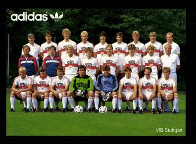 Original Mannschaftskarte VFB Stuttgart 1984-85