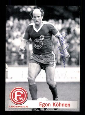 Egon Köhnen Autogrammkarte Fortuna Düsseldorf Original Signiert