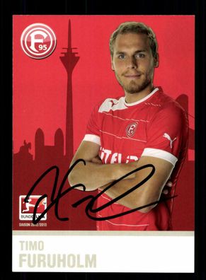 Timo Furholm Autogrammkarte Fortuna Düsseldorf 2012-13 Original Signiert