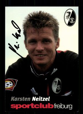 Karsten Neitzel Autogrammkarte SC Freiburg 1998-99 Original Signiert