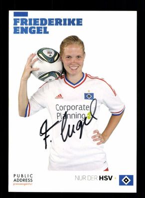 Friederike Engel Autogrammkarte Hamburger SV Frauen Original Signiert