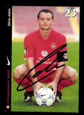 Silvio Adzic Autogrammkarte 1 FC Kaiserslautern 2000-01 Original Signiert
