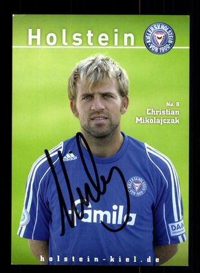 Christian Mikolajczak Autogrammkarte Holstein Kiel 2006-07 Original Signiert
