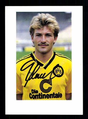 Michael Lusch Autogrammkarte Borussia Dortmund 1986-87 Original Signiert