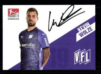 Kevin Wolze Autogrammkarte VFL Osnabrück 2019-20 Original Signiert
