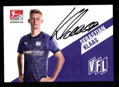 Sebastian Klaas Autogrammkarte VFL Osnabrück 2019-20 Original Signiert