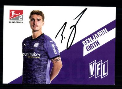 Benjamin Girth Autogrammkarte VFL Osnabrück 2019-20 Original Signiert