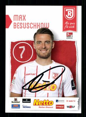 Max Besuschkow Autogrammkarte Jahn Regensburg 2019-20 Original Signiert