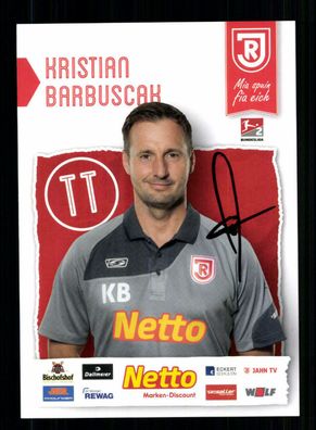 Kristian Barbuscak Autogrammkarte Jahn Regensburg 2019-20 Original Signiert