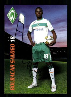 Boubacar Sanogo Autogrammkarte Werder Bremen 2008-09 Original Signiert