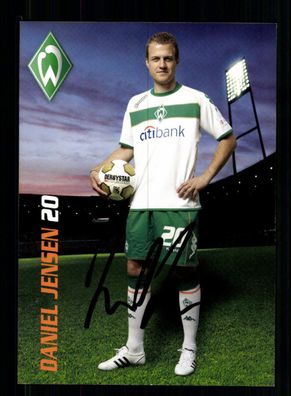 Daniel Jensen Autogrammkarte Werder Bremen 2008-09 Original Signiert