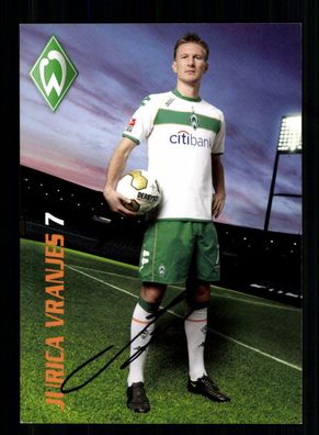 Jurica Vranjes Autogrammkarte Werder Bremen 2008-09 Original Signiert