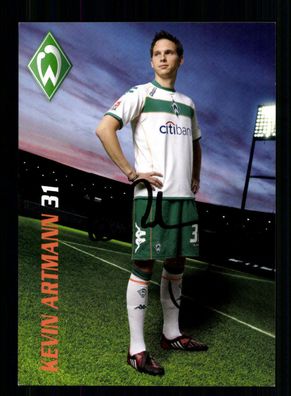 Kevin Artmann Autogrammkarte Werder Bremen 2008-09 Original Signiert