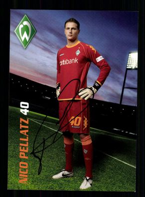 Nico Pellatz Autogrammkarte Werder Bremen 2008-09 Original Signiert