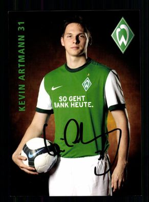 Kevin Artmann Autogrammkarte Werder Bremen 2009-10 Original Signiert
