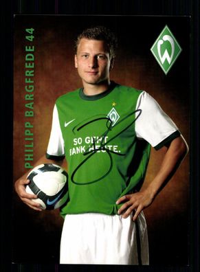 Philipp Bargfrede Autogrammkarte Werder Bremen 2009-10 Original Signiert