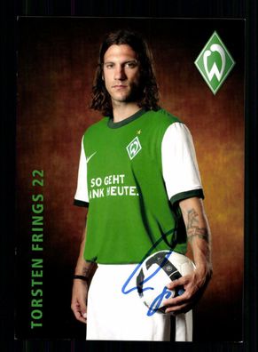 Torsten Frings Autogrammkarte Werder Bremen 2009-10 Original Signiert