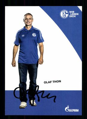 Olaf Thon Autogrammkarte FC Schalke 04 2019-20 Original Signiert