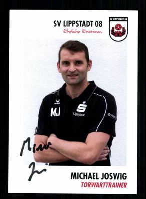 Michael Joswig Autogrammkarte SV Lippstadt 08 2015-16 Original Signiert