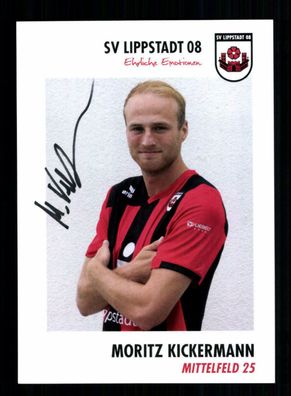 Moritz Kickermann Autogrammkarte SV Lippstadt 08 2015-16 Original Signiert