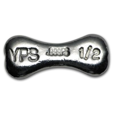 USA YPS 0,5 1/2 oz 999 Silberbarren Knochen Hundeknochen Dog Bone Feinsilber