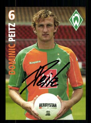 Dominic Peitz Autogrammkarte Werder Bremen Amateure 2005-06 Original Signiert