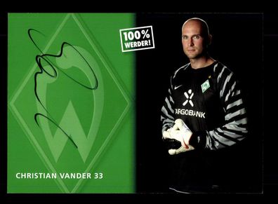Christian Vander Autogrammkarte Werder Bremen 2010-11 Original Signiert