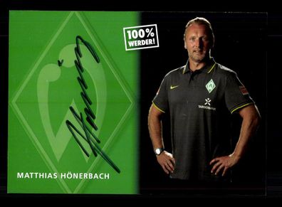 Matthias Hönerbach Autogrammkarte Werder Bremen 2010-11 Original Signiert