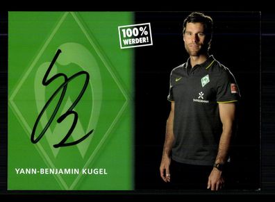 Yann Benjamin Kugel Autogrammkarte Werder Bremen 2010-11 Original Signiert