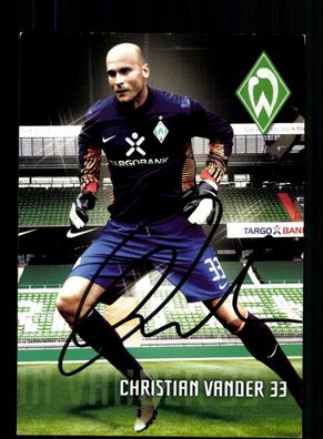 Christian Vander Autogrammkarte Werder Bremen 2011-12 Original Signiert