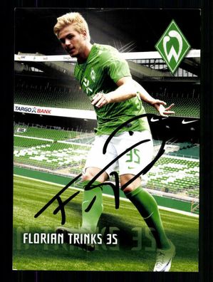 Florian Trinks Autogrammkarte Werder Bremen 2011-12 Original Signiert