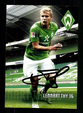 Lennart Thy Autogrammkarte Werder Bremen 2011-12 Original Signiert