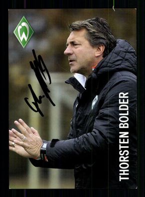 Thorsten Bolder Autogrammkarte Werder Bremen Amateure 2012-13 Original Signiert