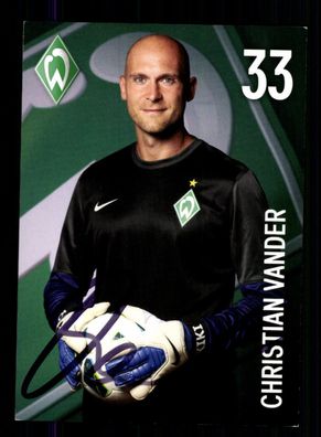 Christian Vander Autogrammkarte Werder Bremen 1. Karte 2012-13 Original
