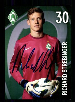 Richard Strebinger Autogrammkarte Werder Bremen 1. Karte 2012-13 Original