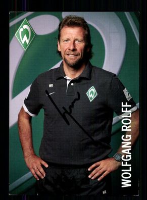 Wolfgang Rolff Autogrammkarte Werder Bremen 1. Karte 2012-13 Original Signiert
