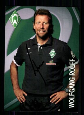 Wolfgang Rolff Autogrammkarte Werder Bremen 2. Karte 2012-13 Original