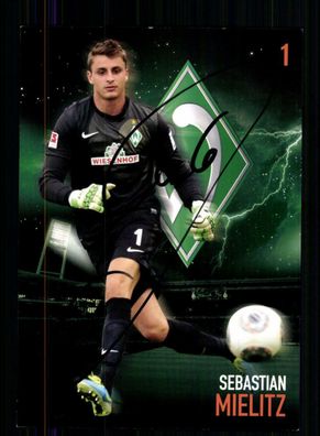Sebastian Mielitzer Autogrammkarte Werder Bremen 2013-14 Original Signiert