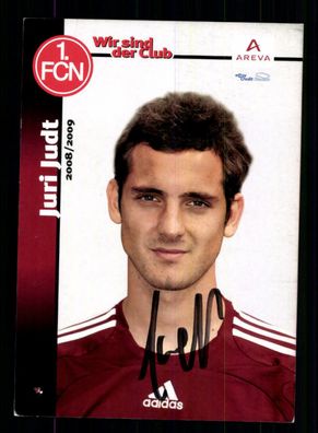 Juri Judt Autogrammkarte 1 FC Nürnberg 2008-09 1. Karte Original Signiert
