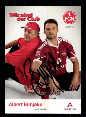 Albert Bunjaku Autogrammkarte 1 FC Nürnberg 2009-10 Original Signiert