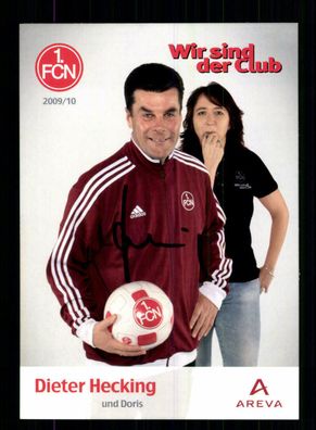 Dieter Hecking Autogrammkarte 1 FC Nürnberg 2009-10 Original Signiert