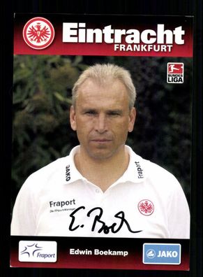 Edwin Boekamp Autogrammkarte Eintracht Frankfurt 2009-10 Original Signiert