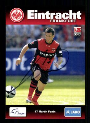 Martin Fenin Autogrammkarte Eintracht Frankfurt 2009-10 Original Signiert