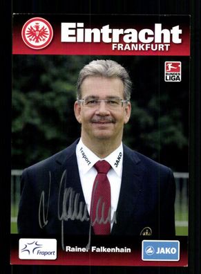Rainer Falkenhain Autogrammkarte Eintracht Frankfurt 2009-10 Original Signiert
