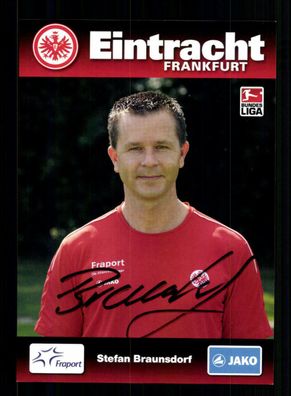 Stefan Braunsdorf Autogrammkarte Eintracht Frankfurt 2009-10 Original Signiert