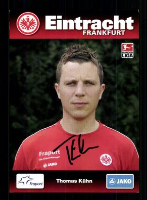 Thomas Kühn Autogrammkarte Eintracht Frankfurt 2009-10 Original Signiert